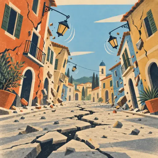 Tranh minh họa từ earthquake