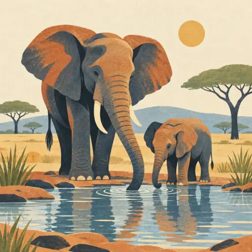 Tranh minh họa từ elephant