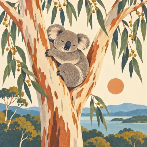 Tranh minh họa từ eucalyptus