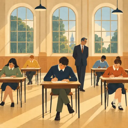 Tranh minh họa từ examination
