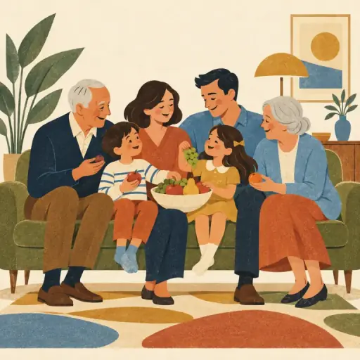Tranh minh họa từ family