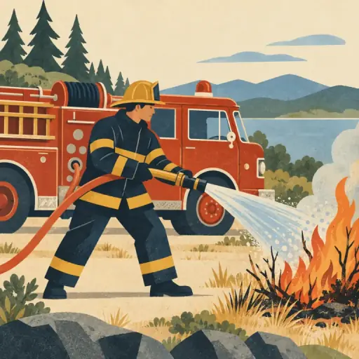 Tranh minh họa từ firefighter