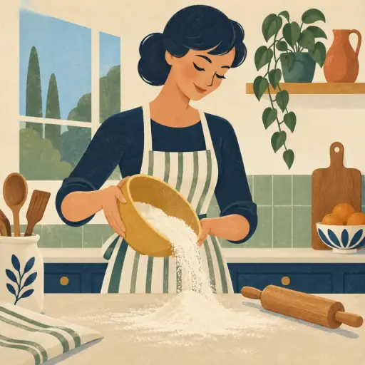 Tranh minh họa từ flour