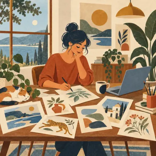 Tranh minh họa từ freelance