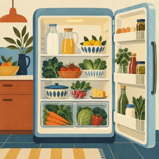 Tranh minh họa từ fridge