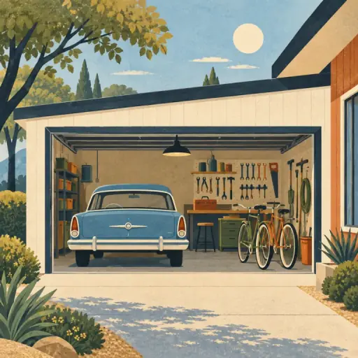 Tranh minh họa từ garage
