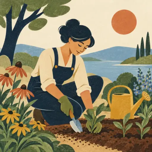 Tranh minh họa từ gardening
