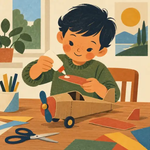 Tranh minh họa từ glue