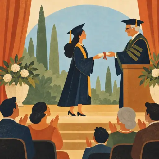 Tranh minh họa từ graduation