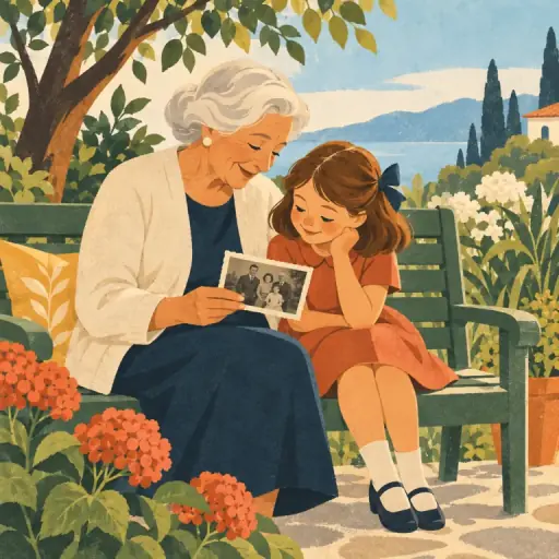 Tranh minh họa từ grandparent
