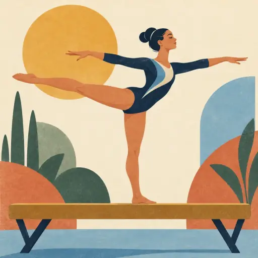 Tranh minh họa từ gymnastics