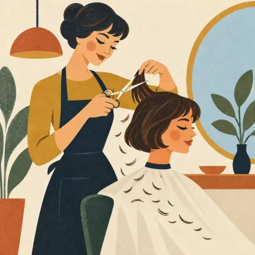 Tranh minh họa từ haircut