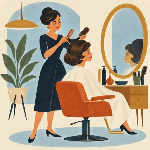 Tranh minh họa từ hairdress