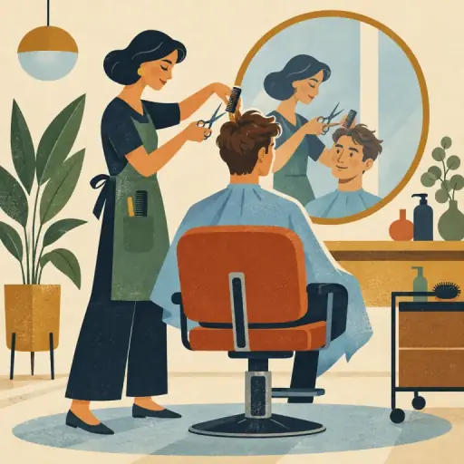 Tranh minh họa từ hairdresser