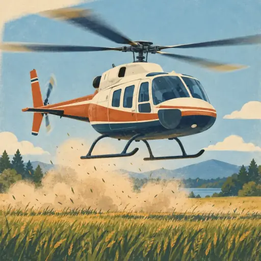 Tranh minh họa từ helicopter