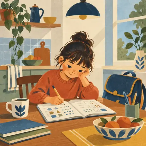 Tranh minh họa từ homework