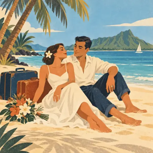 Tranh minh họa từ honeymoon