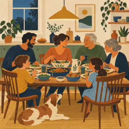 Tranh minh họa từ household