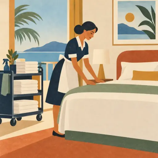 Tranh minh họa từ housekeeper