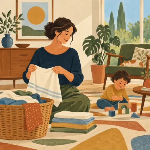Tranh minh họa từ housewife