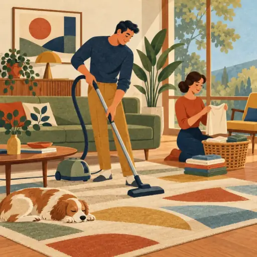 Tranh minh họa từ housework