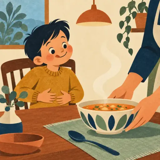 Tranh minh họa từ hungry