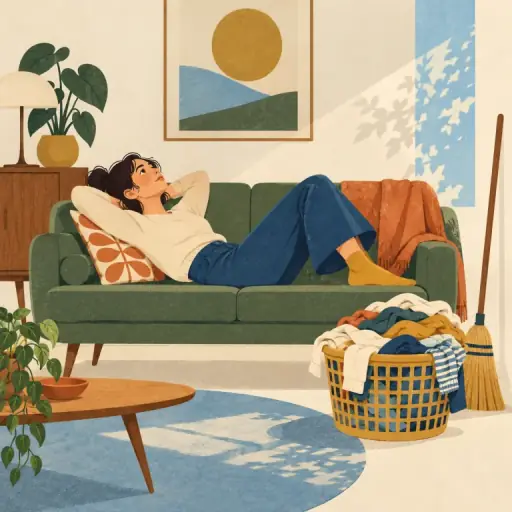Tranh minh họa từ idleness