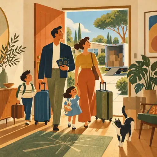 Tranh minh họa từ immigrate