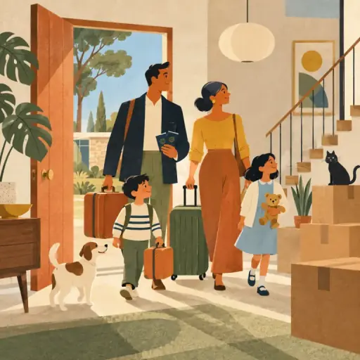 Tranh minh họa từ immigration