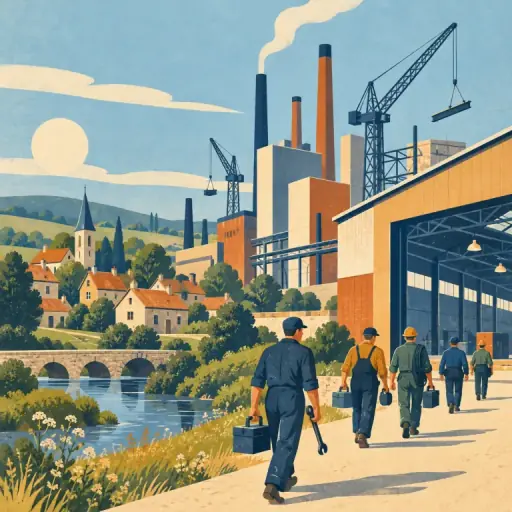 Tranh minh họa từ industrialize