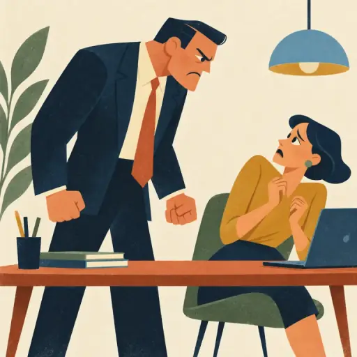 Tranh minh họa từ intimidate