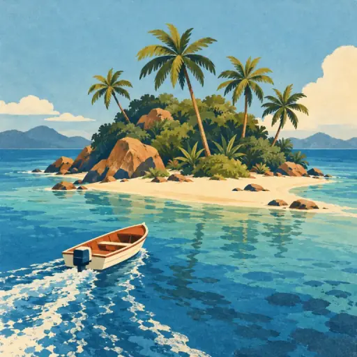 Tranh minh họa từ island
