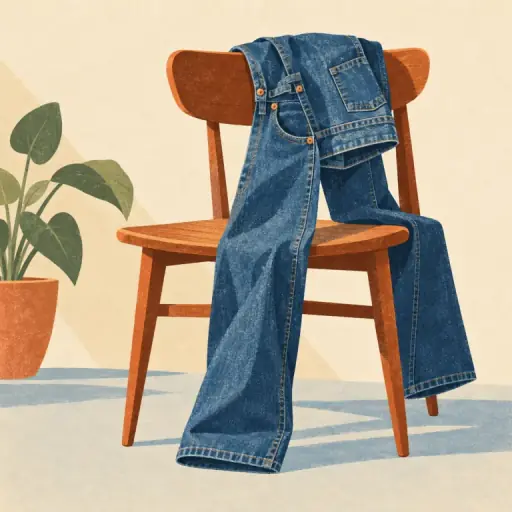 Tranh minh họa từ jeans