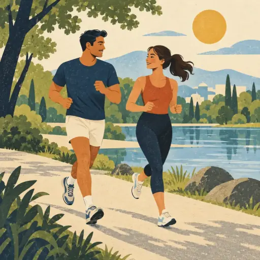 Tranh minh họa từ jog