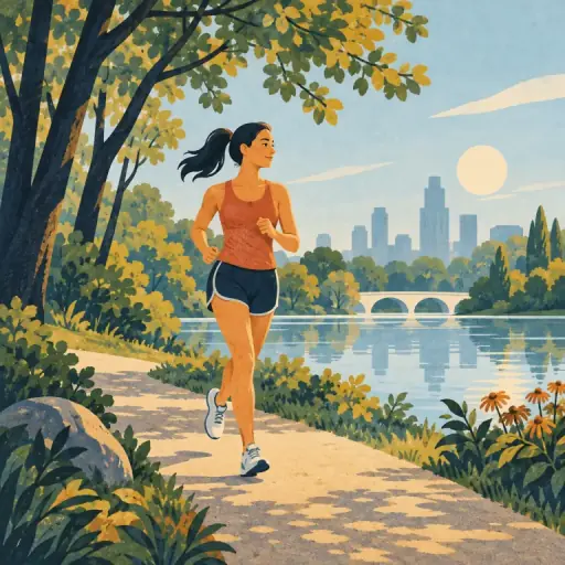 Tranh minh họa từ jogging