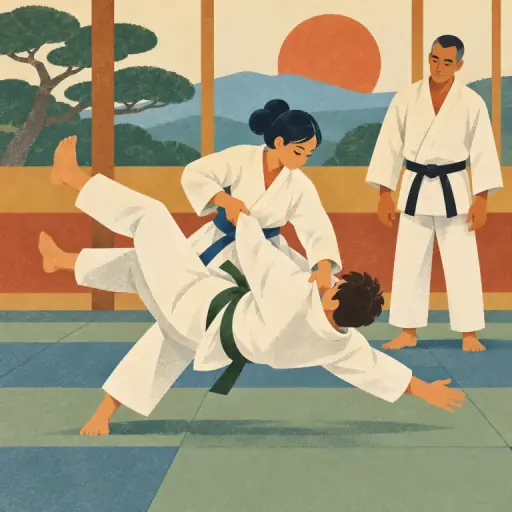 Tranh minh họa từ judo