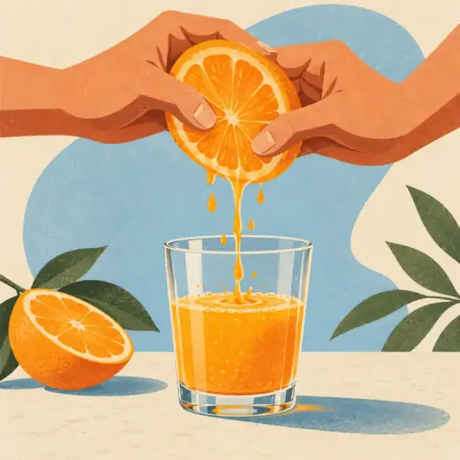Tranh minh họa từ juice