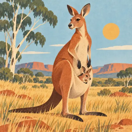 Tranh minh họa từ kangaroo