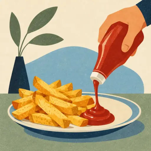 Tranh minh họa từ ketchup