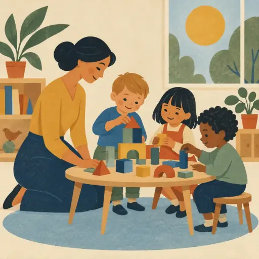Tranh minh họa từ kindergarten