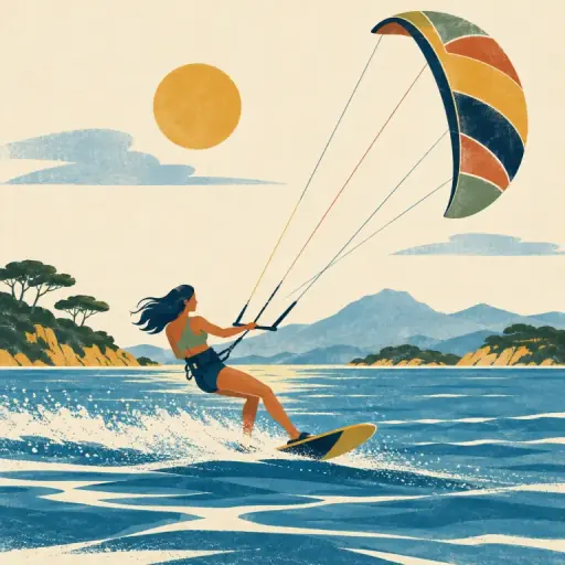 Tranh minh họa từ kitesurfing