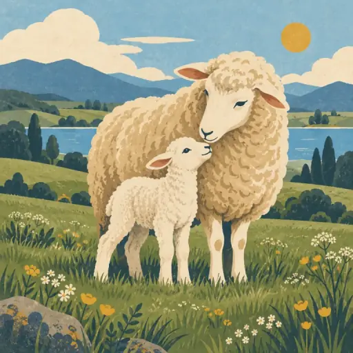Tranh minh họa từ lamb