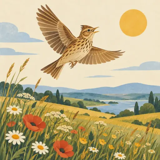 Tranh minh họa từ lark