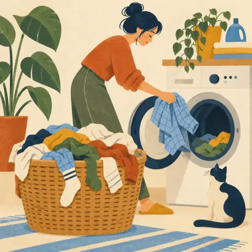 Tranh minh họa từ laundry