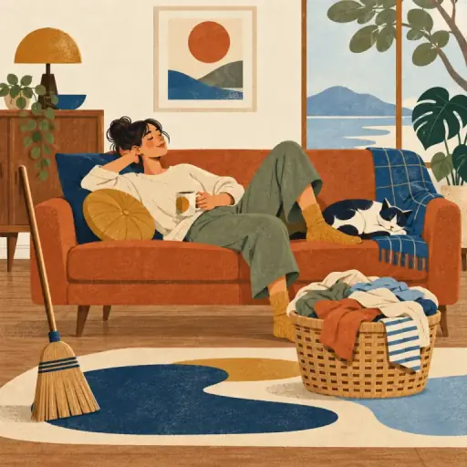Tranh minh họa từ lazy