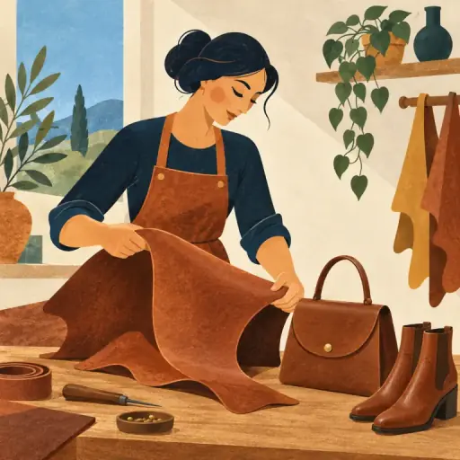 Tranh minh họa từ leather