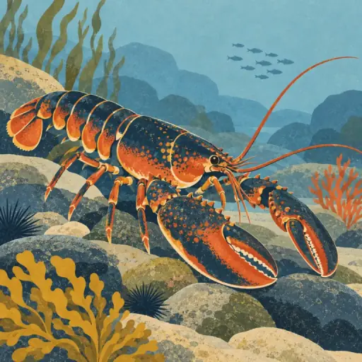 Tranh minh họa từ lobster