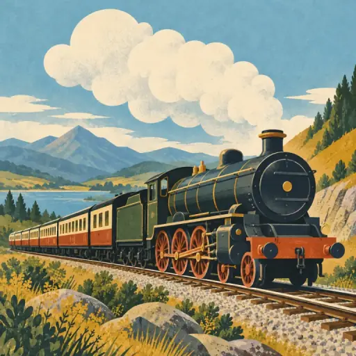 Tranh minh họa từ locomotive