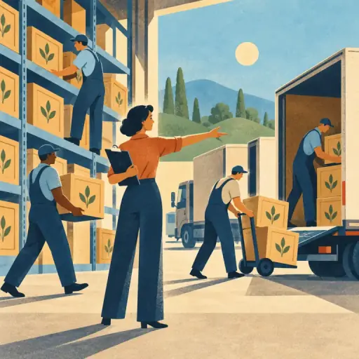 Tranh minh họa từ logistics