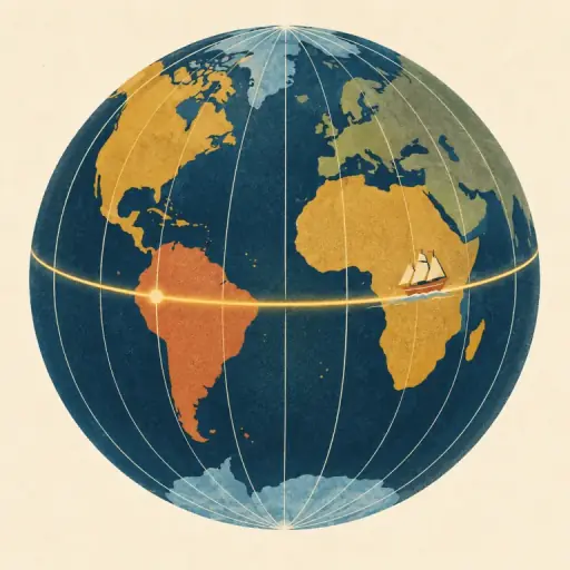 Tranh minh họa từ longitude